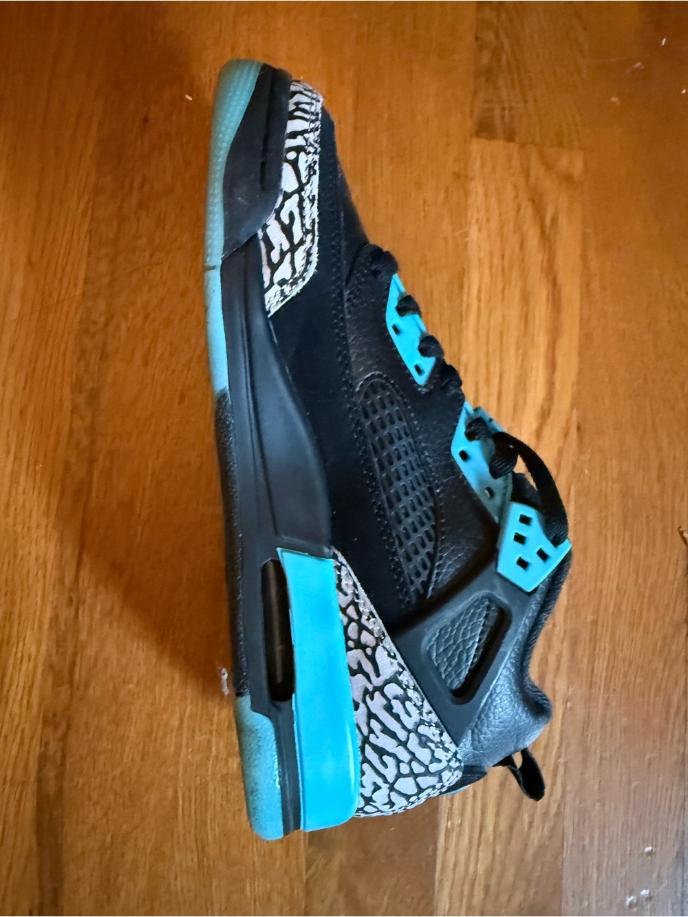 Nike Black and Teal Basketball Sneakers - Brand: